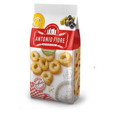 TARALLI PUGLIESI CON PEZZI DI OLIVE 400G