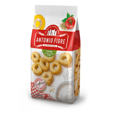 TARALLI PUGLIESI POMODORO E BASILICO 400G