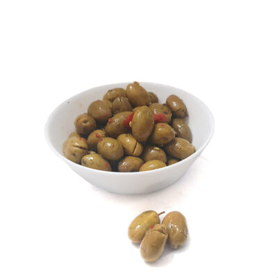 OLIVE SCHIACCIATE PICCANTI